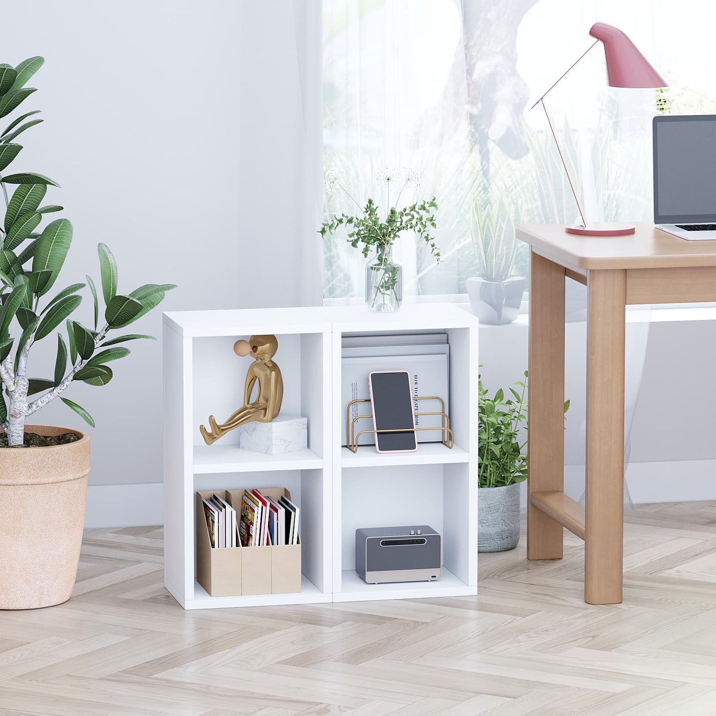 Cube Storage, 2 Tiers Bookcase for Tiny Home, Cube Organizer