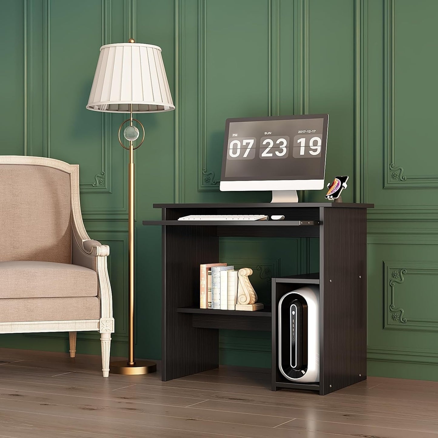 Computer Desk and Drawer, Small Computer Desk For Home Office