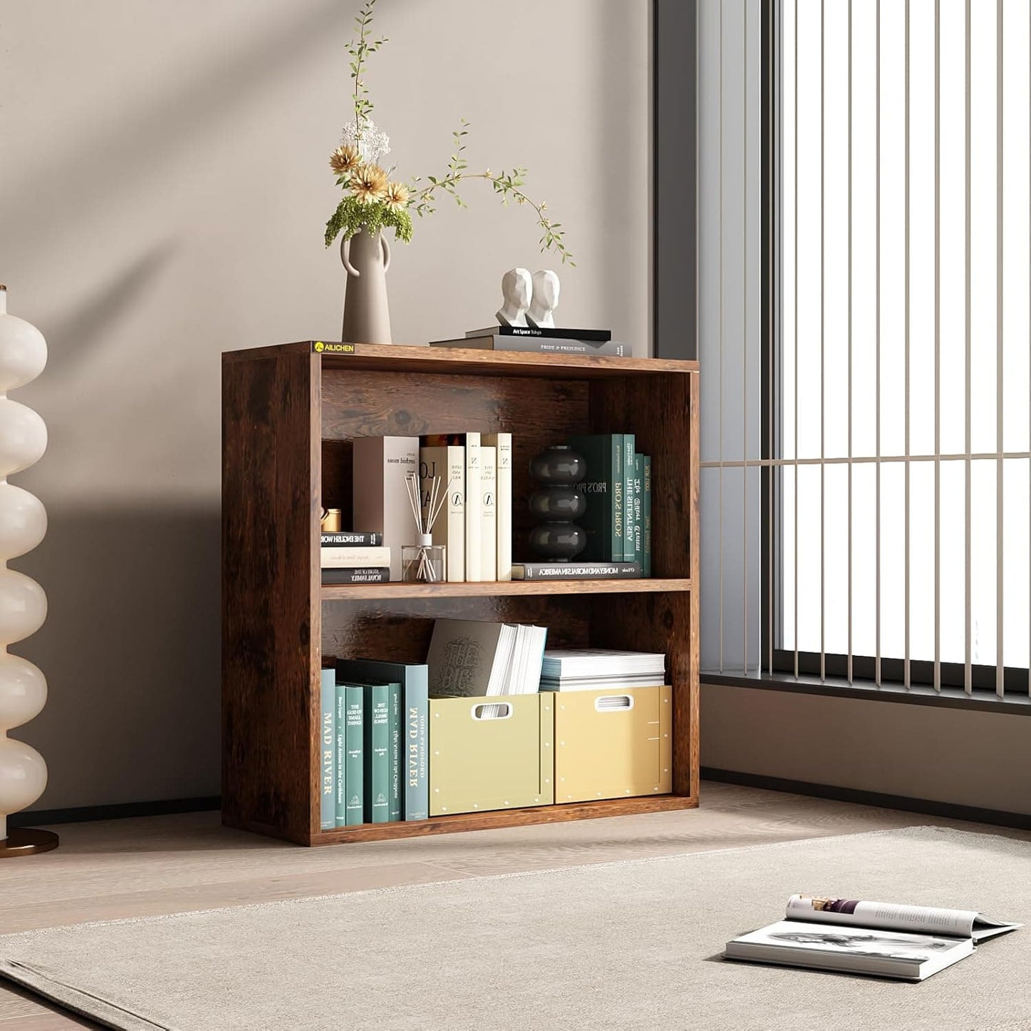 2 Tier Shelf, Storage Shelves, Corner Shelf, Book shelf, Minimalism