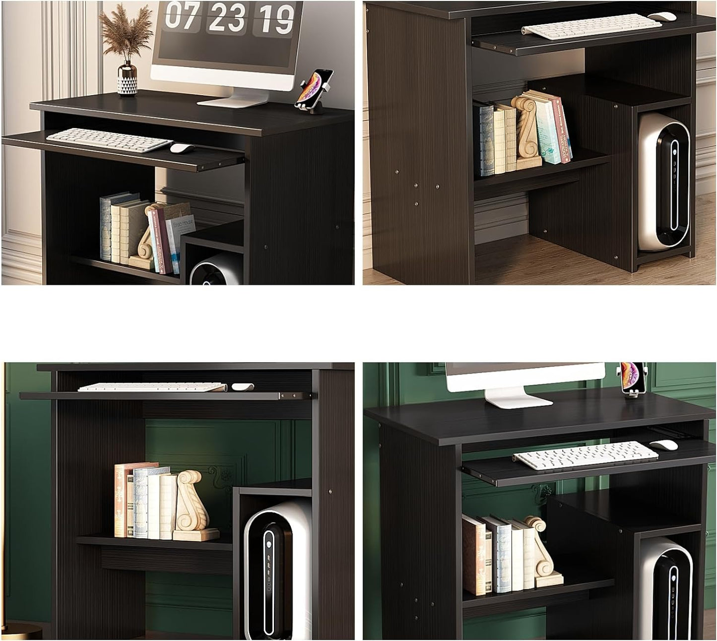 Computer Desk and Drawer, Small Computer Desk For Home Office