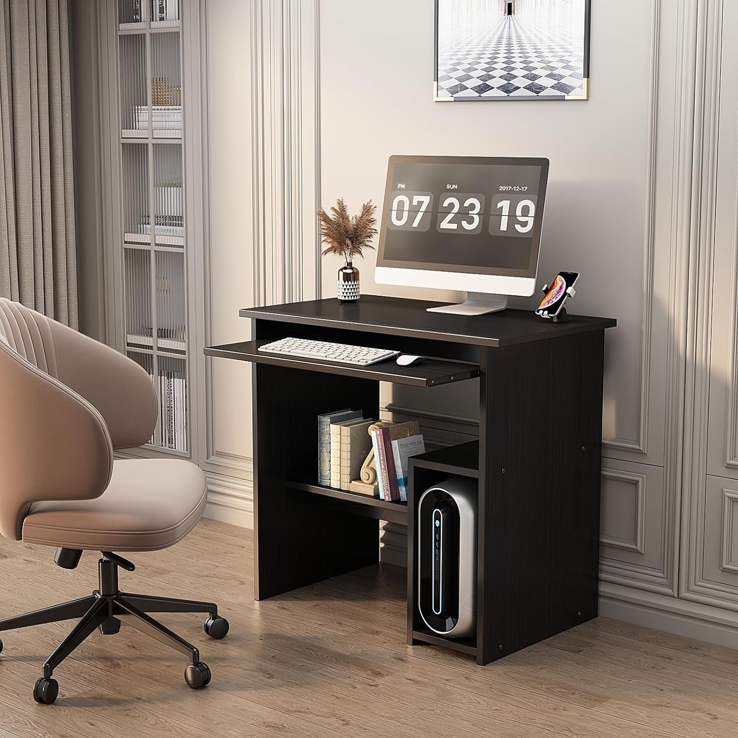 Computer Desk and Drawer, Small Computer Desk For Home Office