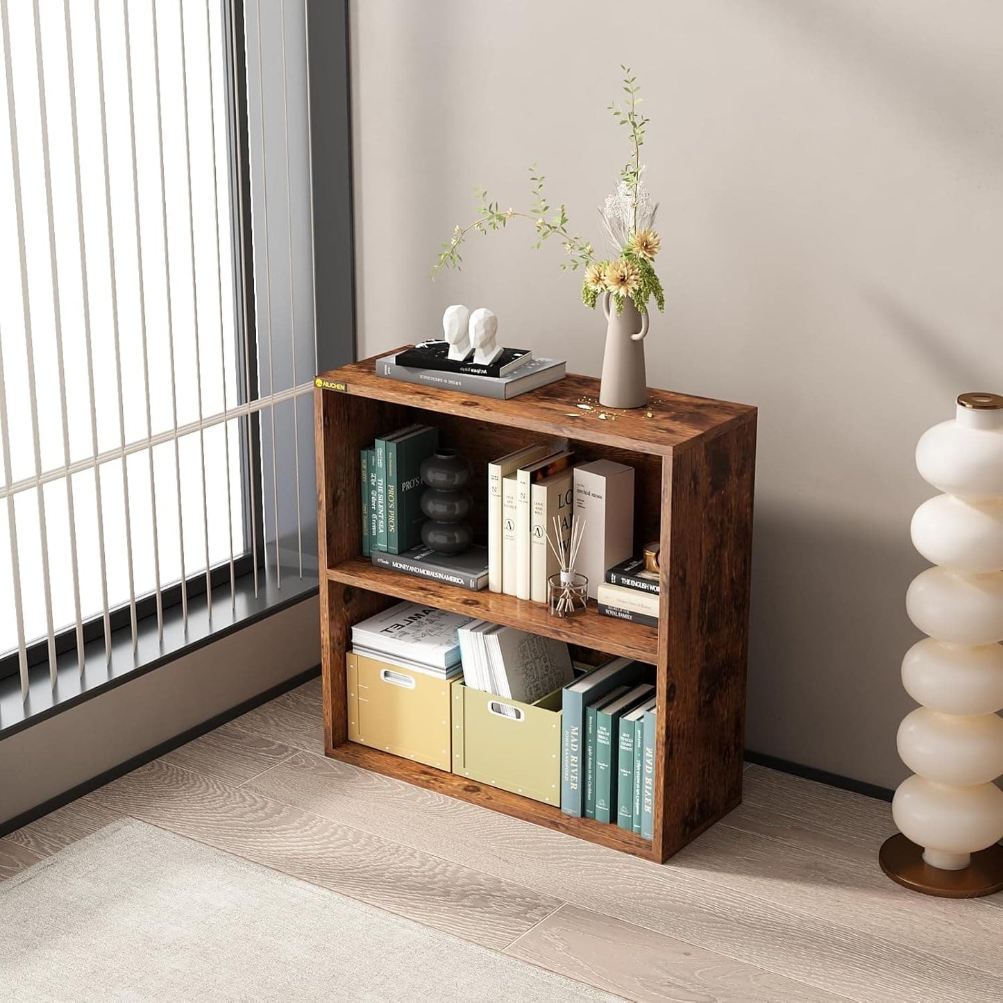 2 Tier Shelf, Storage Shelves, Corner Shelf, Book shelf, Minimalism