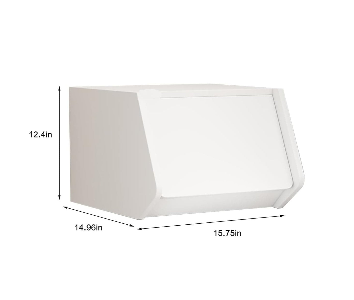 Cube Storage Organizer with Sliding Door, Small Cabinet, Wood Stacking Storage Box size