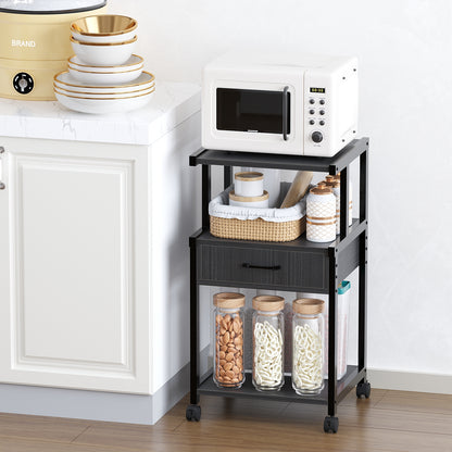YQ JENMW Mobile Printer Stand with Drawer,Multifunctional Storage Organizer for Home,Office