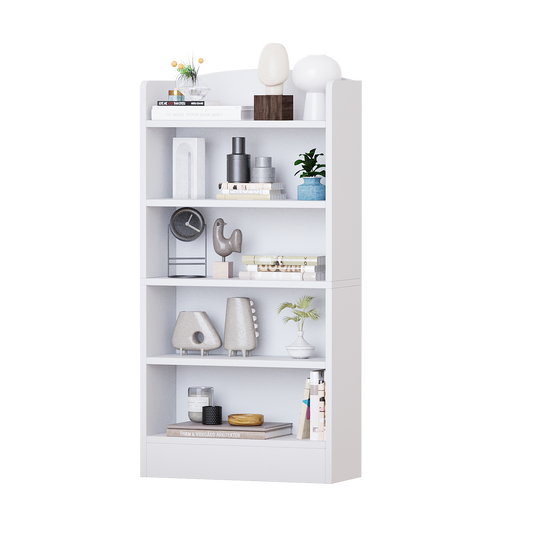 YQ JENMW 5-Tier Bookshelf,Storage Organizer Bookcase with Open Shelf,For Living Room,Bedroom,Home Office