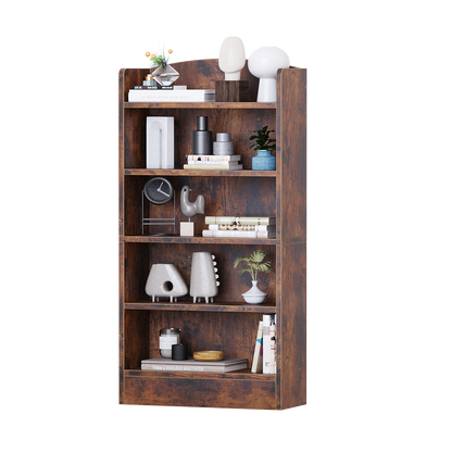 YQ JENMW 5-Tier Bookshelf,Storage Organizer Bookcase with Open Shelf,For Living Room,Bedroom,Home Office