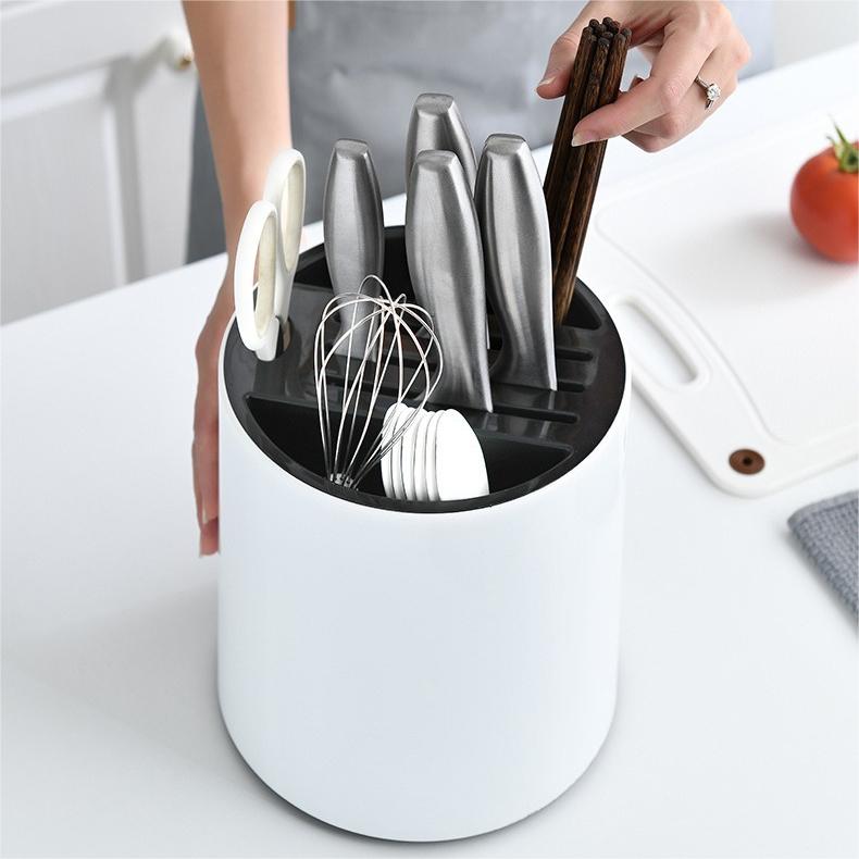 Multifunctional Kitchen Knife Shelf Rotating Organiser