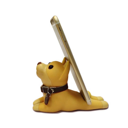 Cute Cartoon Dog Phone Stand Angle Adjustable Desk Phone Holder