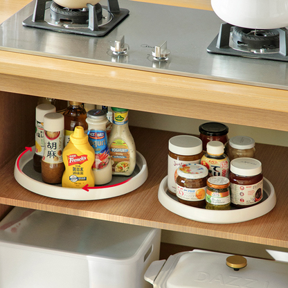 Kitchen Spice Carousel Desktop Organizer Storage Rack