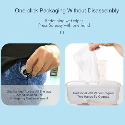 Non-stimulating mint strong cool type portable wet and dry wipes