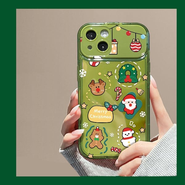 🎅Christmas Tree Pendant Flip Mirror Case Cover For iPhone