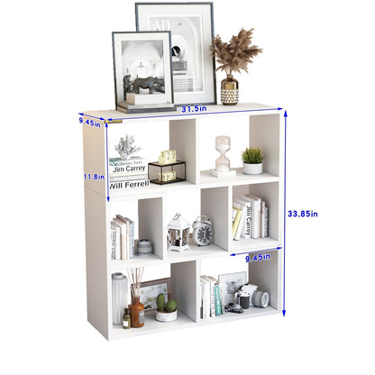 7 Cube Storage Organizer Open Closet Standing Cabinet