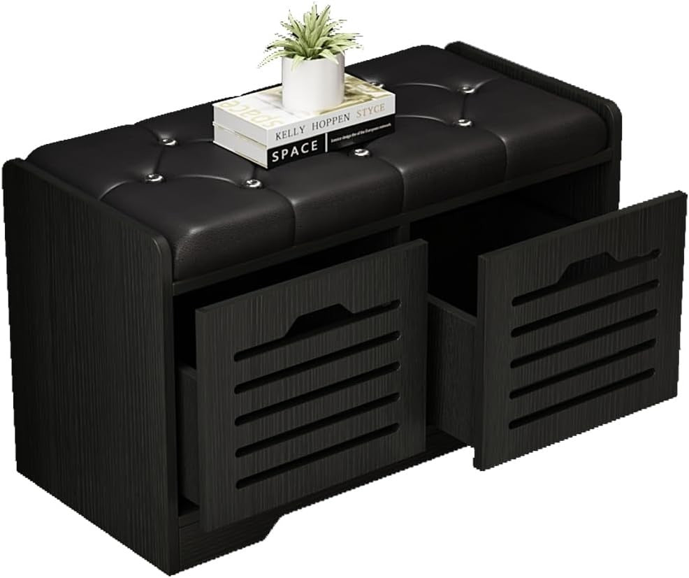 Shoe Storage Bench with 2 Storage Drawer