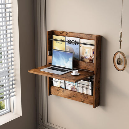 Wall-Mounted Computer Desk Small Workstation