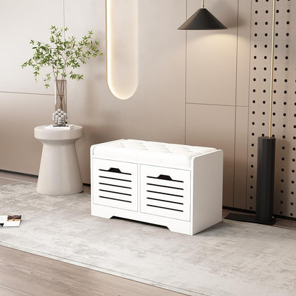 Shoe Storage Bench with 2 Storage Drawer