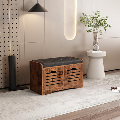 Shoe Storage Bench with 2 Storage Drawer