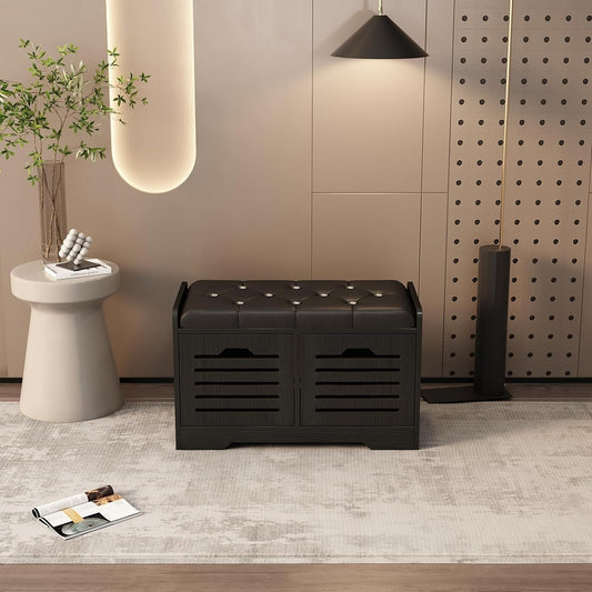 Shoe Storage Bench with 2 Storage Drawer