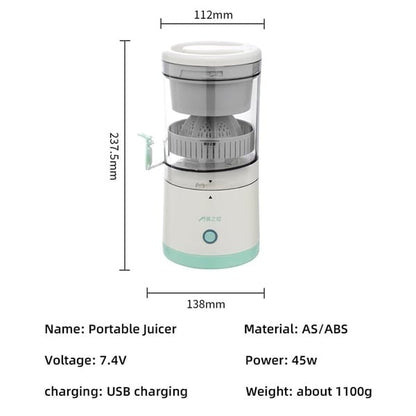 Wireless portable juice machine