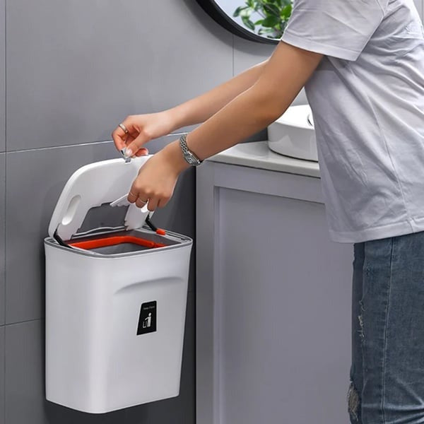 9L Kitchen Slide/Wall Mount/Portable Trash Can