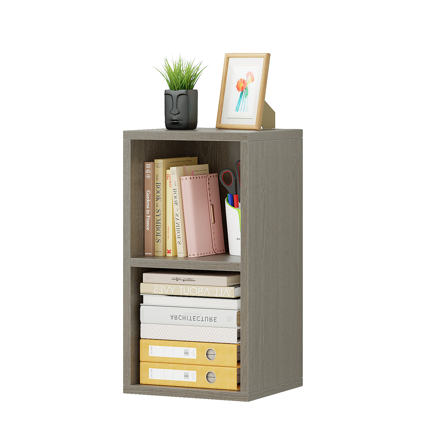 YQ JENMW 2-Tier Storage Shelf,Compact Space-Saving Organizer for Living Room,Bedroom,Kitchen,Office