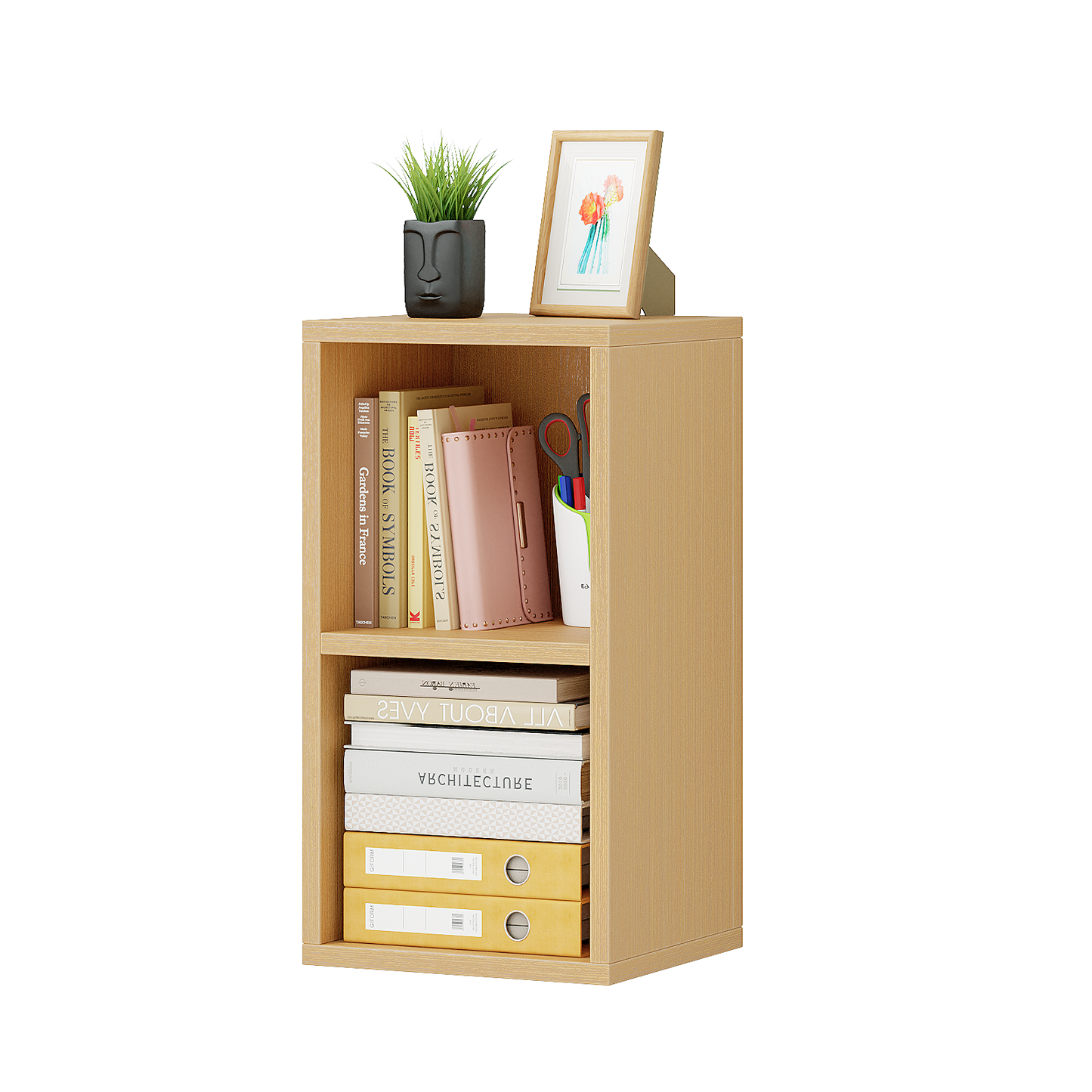 YQ JENMW 2-Tier Storage Shelf,Compact Space-Saving Organizer for Living Room,Bedroom,Kitchen,Office
