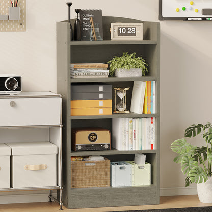 YQ JENMW 5-Tier Bookshelf,Storage Organizer Bookcase with Open Shelf,For Living Room,Bedroom,Home Office