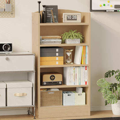 YQ JENMW 5-Tier Bookshelf,Storage Organizer Bookcase with Open Shelf,For Living Room,Bedroom,Home Office