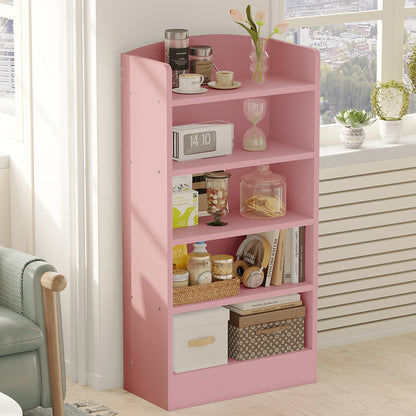 YQ JENMW 5-Tier Bookshelf,Storage Organizer Bookcase with Open Shelf,For Living Room,Bedroom,Home Office