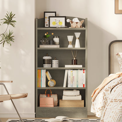 YQ JENMW 5-Tier Bookshelf,Storage Organizer Bookcase with Open Shelf,For Living Room,Bedroom,Home Office