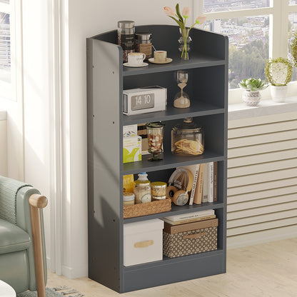 YQ JENMW 5-Tier Bookshelf,Storage Organizer Bookcase with Open Shelf,For Living Room,Bedroom,Home Office