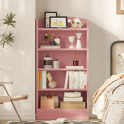 YQ JENMW 5-Tier Bookshelf,Storage Organizer Bookcase with Open Shelf,For Living Room,Bedroom,Home Office