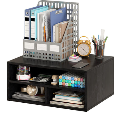 YQ JENMW 2-Tier Desktop Storage Organizer,Stackable Cabinet Organizer for Home Office,Bedroom,Study