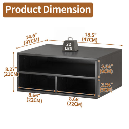 YQ JENMW 2-Tier Desktop Storage Organizer,Stackable Cabinet Organizer for Home Office,Bedroom,Study