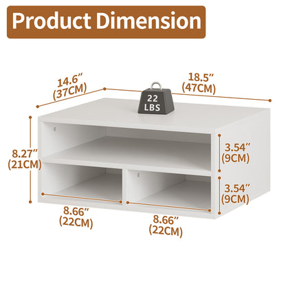 YQ JENMW 2-Tier Desktop Storage Organizer,Stackable Cabinet Organizer for Home Office,Bedroom,Study