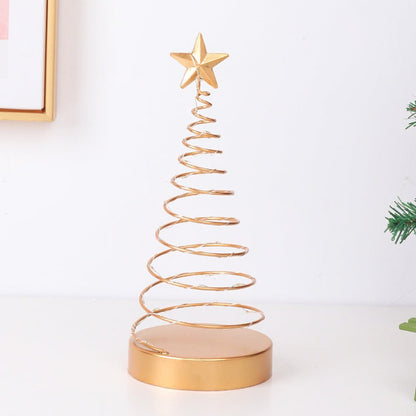 Golden Glow LED Christmas Tree