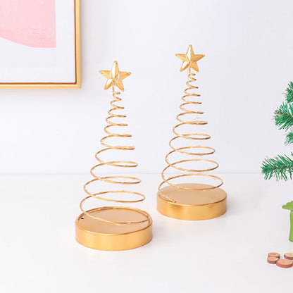 Golden Glow LED Christmas Tree