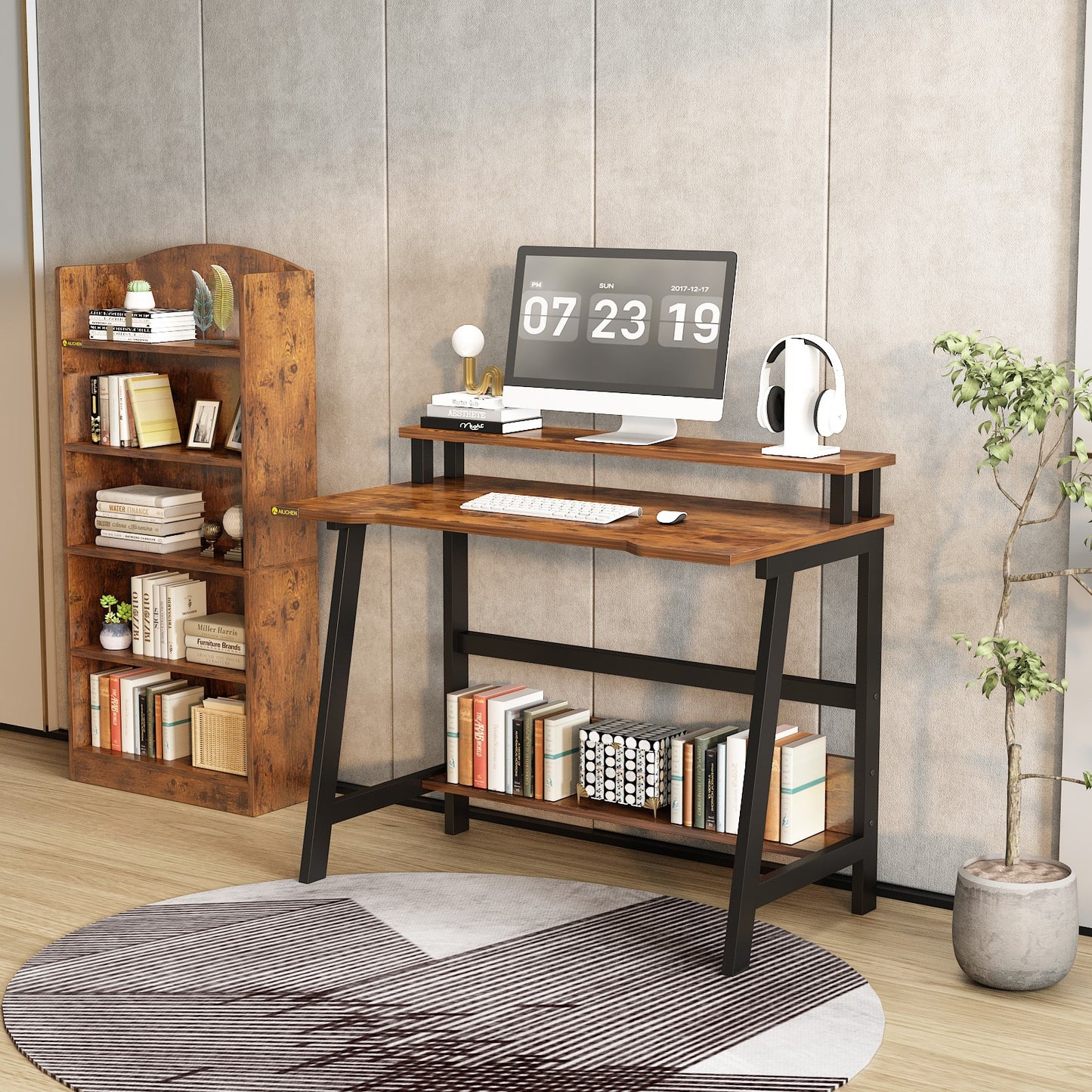 Compact Table for Home Office Modern Style Laptop Desk