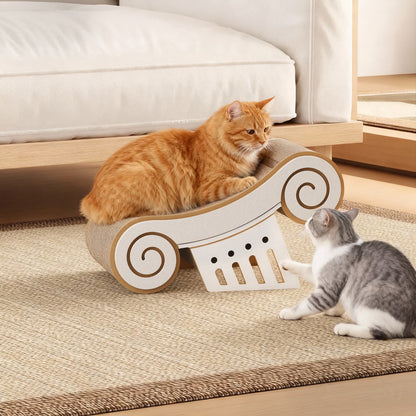 YQ JENMW Cat Scratcher Bed, Corrugated Cardboard Cat Scratching Pad, Durable Cat Scratcher Lounge Furniture for Kittens & Adult Cats