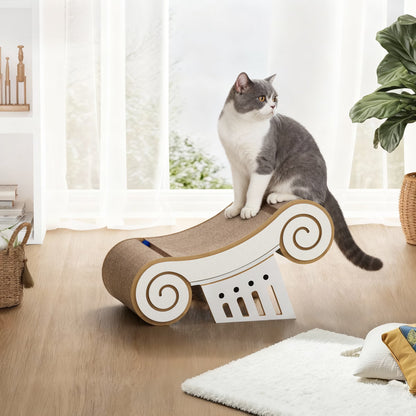 YQ JENMW Cat Scratcher Bed, Corrugated Cardboard Cat Scratching Pad, Durable Cat Scratcher Lounge Furniture for Kittens & Adult Cats