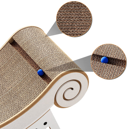 YQ JENMW Cat Scratcher Bed, Corrugated Cardboard Cat Scratching Pad, Durable Cat Scratcher Lounge Furniture for Kittens & Adult Cats