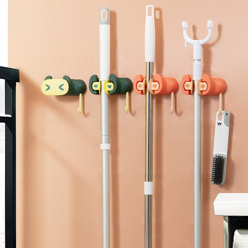 Wall Mounted Mop Organizer