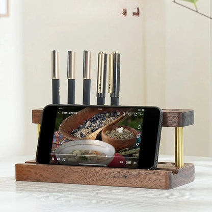 Office Desktop Wooden Pen Holder