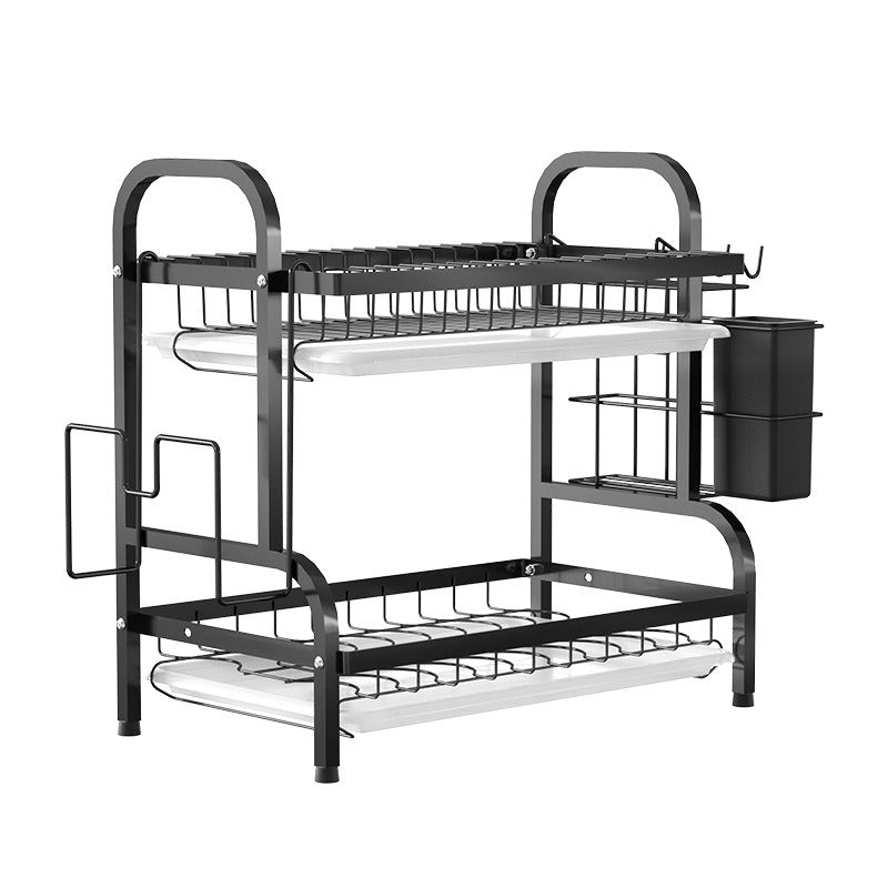 Kitchen Dish Rack Drainer Multifunctional Iron Shelf