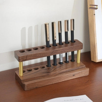 Office Desktop Wooden Pen Holder