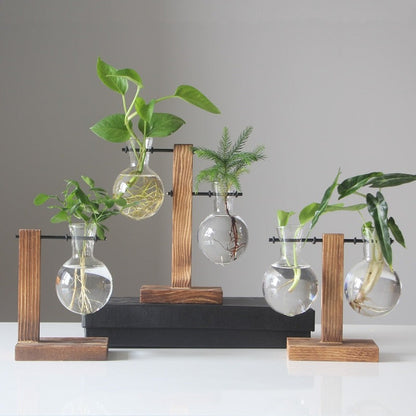 Clear Bulb Tabletop Vase