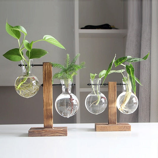 Clear Bulb Tabletop Vase