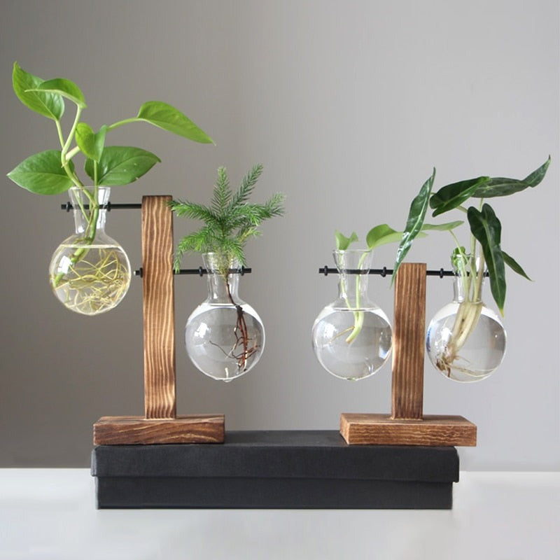 Clear Bulb Tabletop Vase