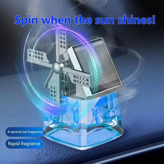 Windmill Design Solar Car Perfume Air Freshener