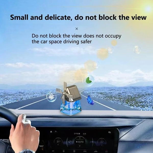 Windmill Design Solar Car Perfume Air Freshener