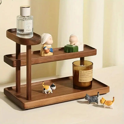 Multi-Layer Wooden Storage Rack, Desktop Ornaments